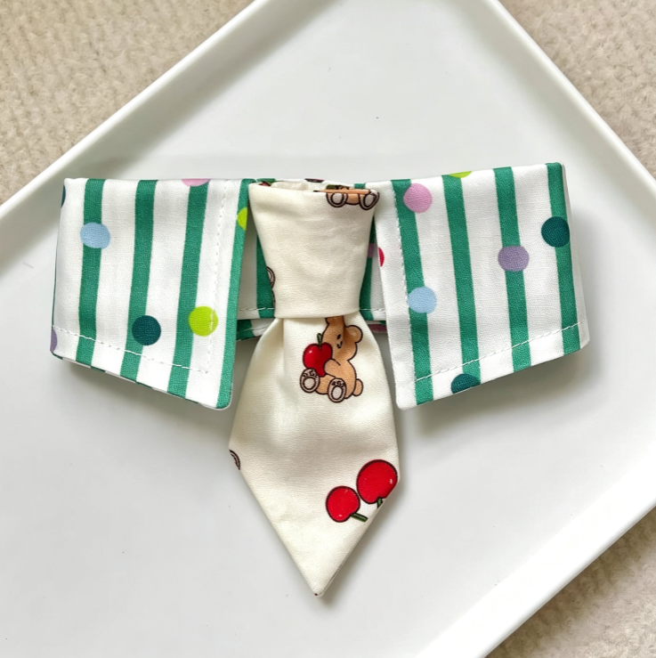 Pet Necktie Collar Bib Sewing Pattern PDF | Dog & Cat Tie Bandana Sewing Template, S to 9XL 12 Sizes, Instant Download, Printable on A4 Paper