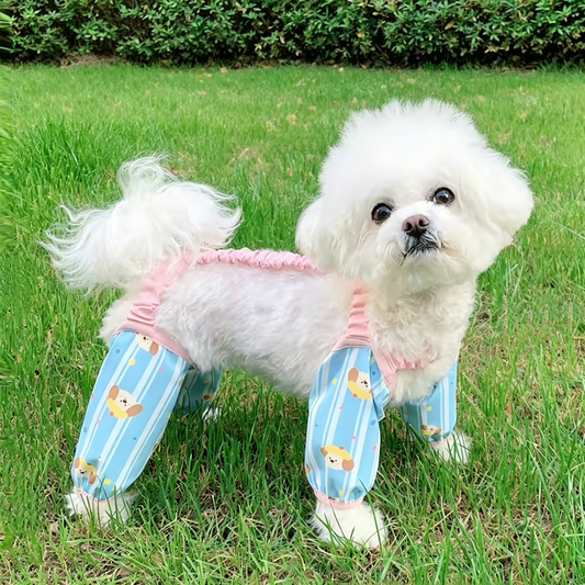 Pet Dust Pants Sewing Pattern with Step-by-Step Tutorial | A3 Printable PDF | Sizes S-4XL | Dog Cat Leg Protector Overalls