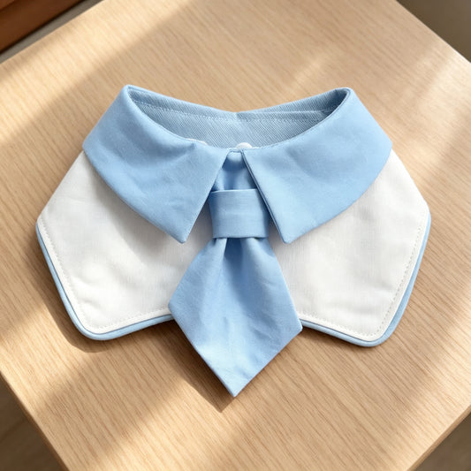 Shirt Collar Necktie Dog Bandana Sewing Pattern PDF | Formal Preppy Pet Bib | Sizes S–L