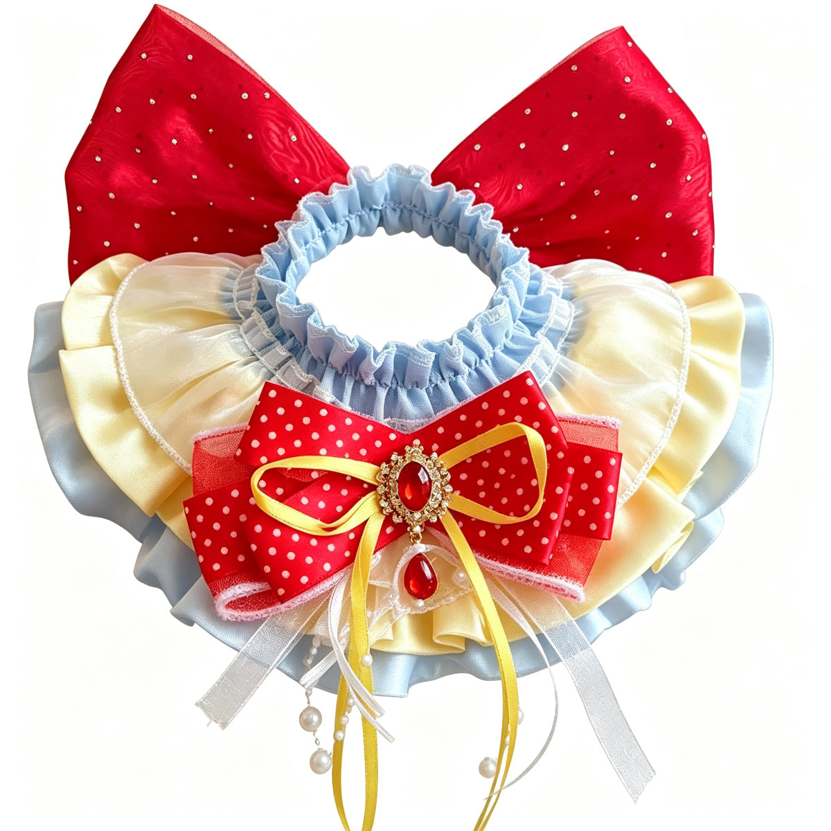 Cute Lace Stretch Pet Bib – Princess Neckerchief for Small Dogs & Cats
