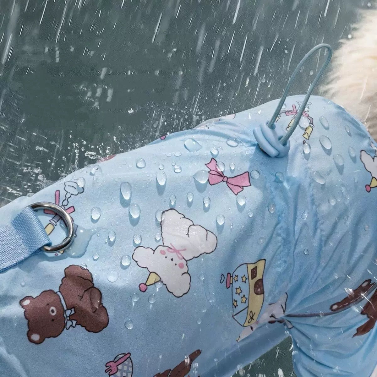 Dog Cat Full-Body Raincoat Onesie Sewing Pattern with Video Tutorial | A3 Printable | 7 Sizes (S-4XL) | Pet Waterproof Jumpsuit Digital PDF