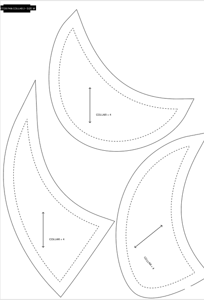 Dog Cat Shirt Collar Bandana Sewing Pattern | PDF Digital Download | Sizes S–L | Pet Shirt Bib Pattern