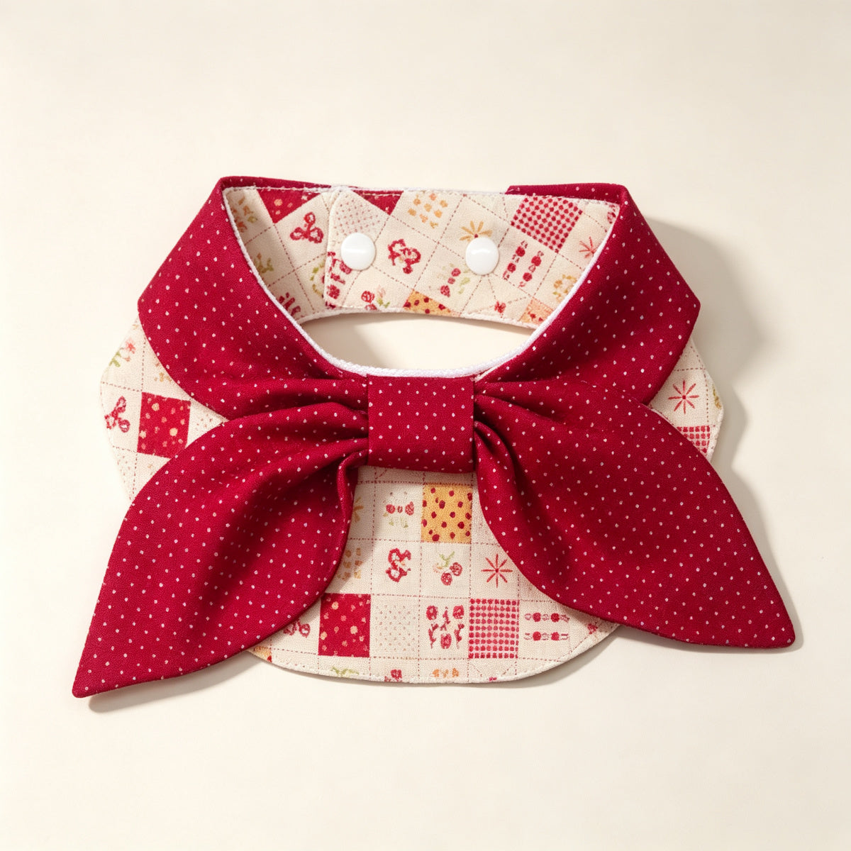 Pet Bandana Bib Sewing Pattern PDF – Adjustable Bow Tie Neck Cover for Dogs & Cats, 10 Sizes XXS to 5XL (Neck 15–56 cm), Step-by-Step Sewing Guide & Illustrated Tutorial, Digital Instant Download