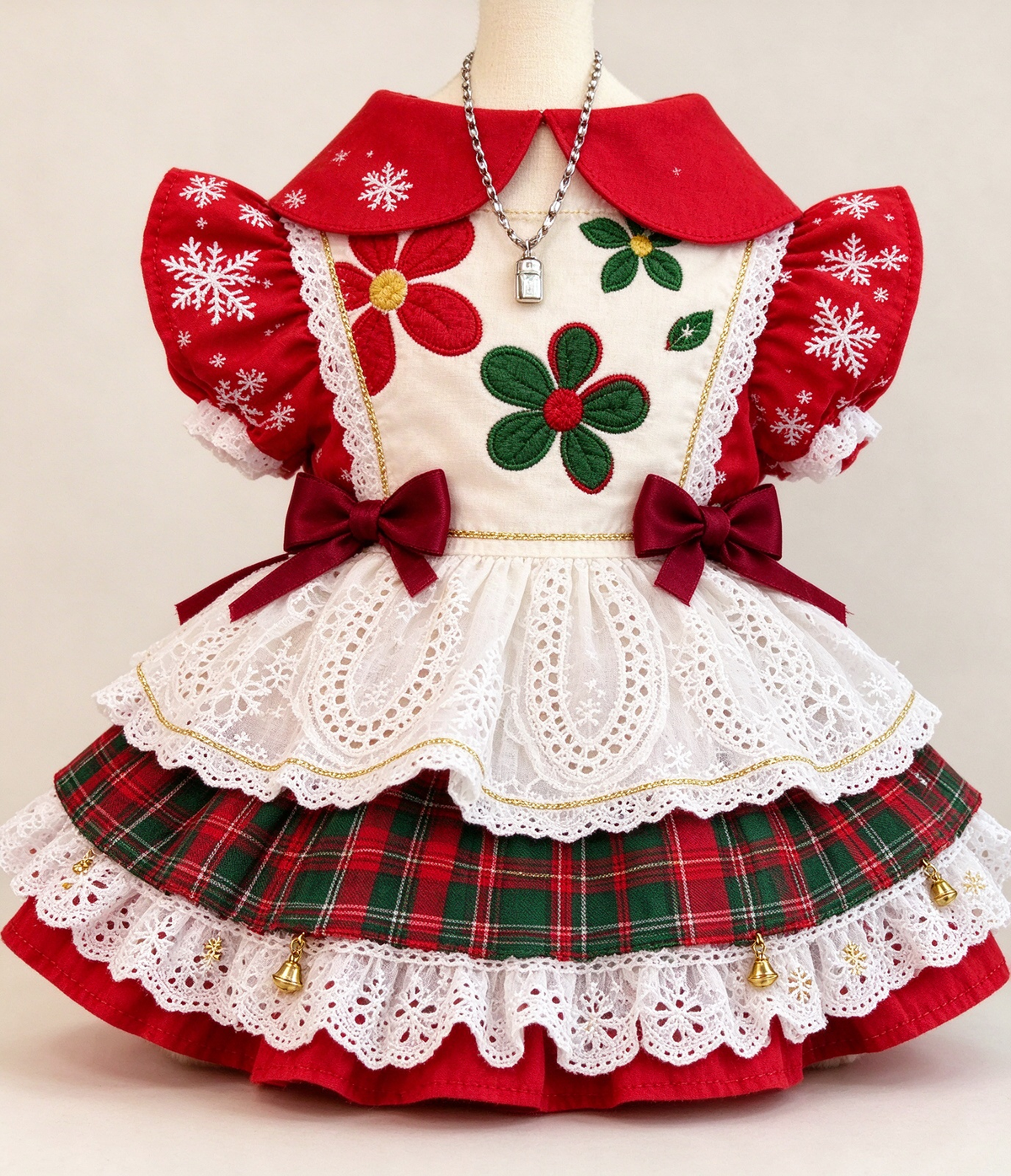 Pet Ruffled Maid Dress Sewing Pattern + Video Tutorial | 7 Sizes S-4XL | A3 Printable PDF for Dogs & Cats