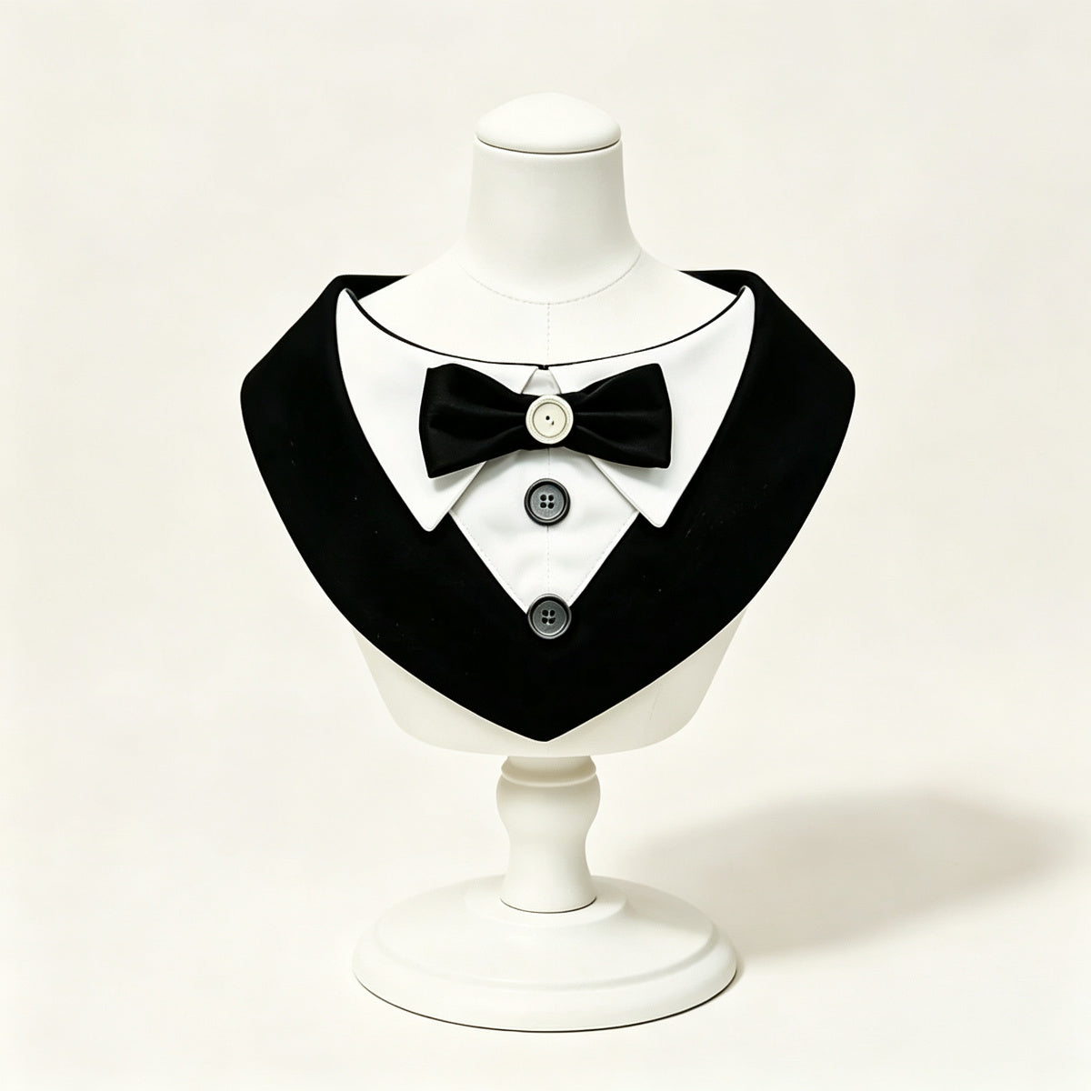 Pet Tuxedo Bib Sewing Pattern PDF – Bow Tie Collar Neck Cover for Cats & Dogs, 10 Sizes XS–6XL, A4 Digital Download