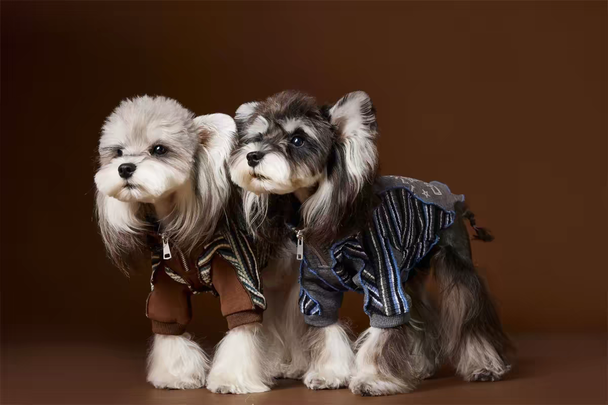Striped Ruffle Dog Sweatshirt, Warm Pet Clothes, 6 Sizes XS-XXL