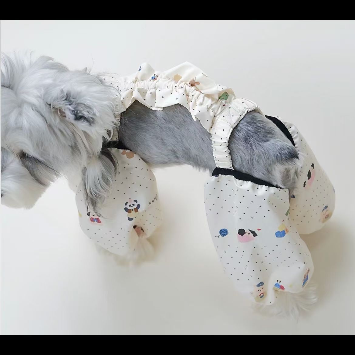 Pet Dust Pants Sewing Pattern with Step-by-Step Tutorial | A3 Printable PDF | Sizes S-4XL | Dog Cat Leg Protector Overalls