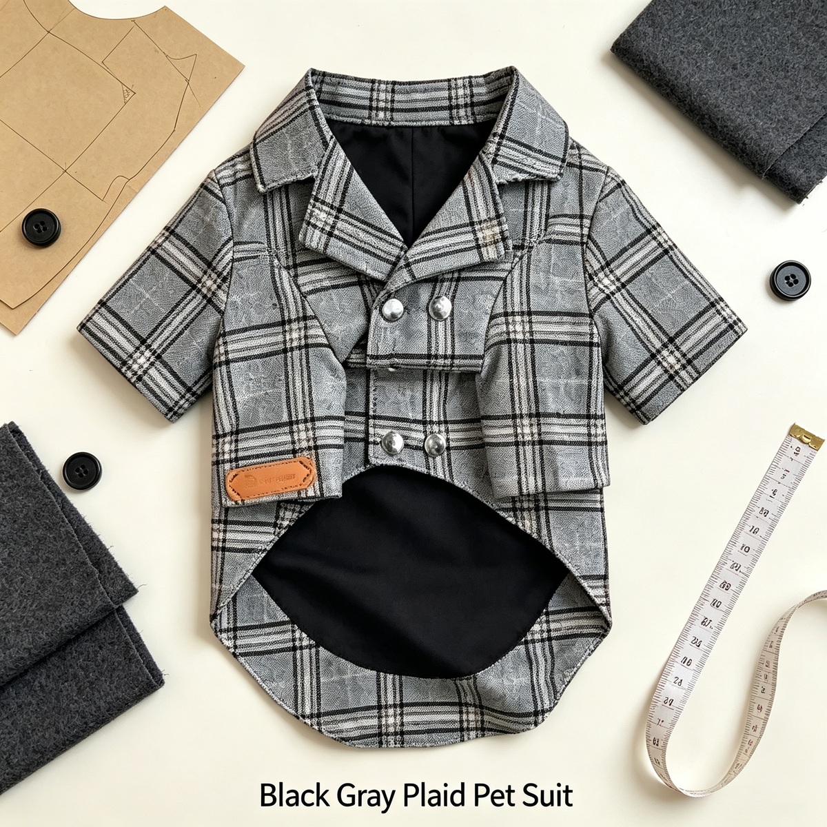 Pet Tuxedo Blazer Sewing Pattern + Video Tutorial | 7 Sizes S-4XL | A3 Printable PDF for Dogs & Cats