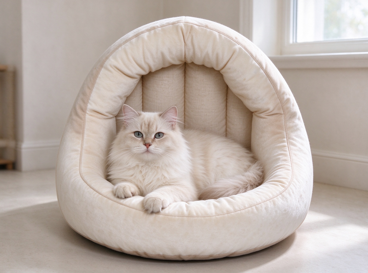 Shell Shape Pet Cave Bed PDF Sewing Pattern | A3 Printable Pattern for Cats & Dogs Up to 16.5 lbs, DIY Cozy Enclosed Pet Nest Template