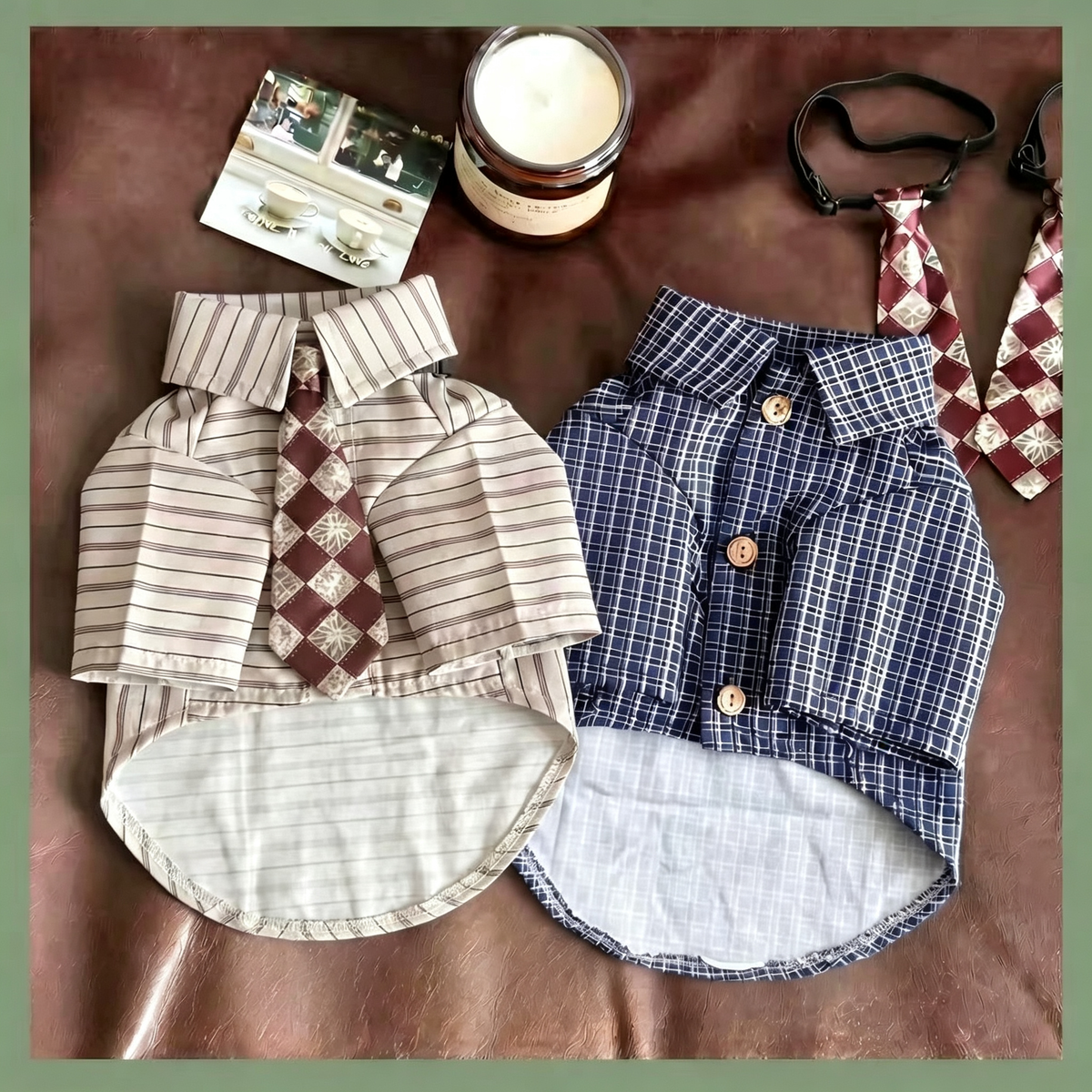 Pet Button-Down Shirt Sewing Pattern with Video Tutorial | A3 Printable PDF | 7 Sizes S-4XL | Dog Cat Formal Casual Shirt