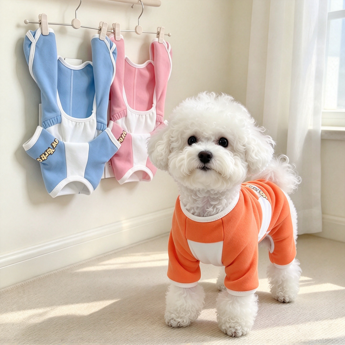 Pet Raglan Bodysuit Sewing Pattern with Video Tutorial | A3 Printable PDF | 7 Sizes S-4XL | Dog Cat Four-Leg Jumpsuit