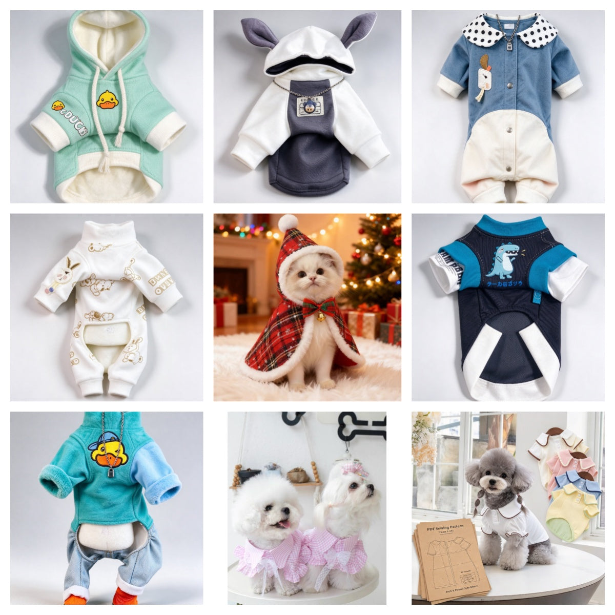 47 Pet Clothes Sewing Patterns Bundle | A3 Printable PDF | Dog & Cat Apparel Collection with Step-by-Step Video Tutorials | Lifetime Free Updates | Instant Digital Download