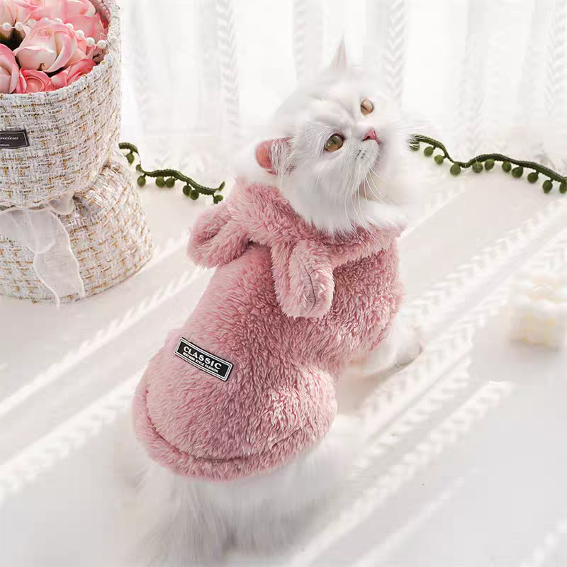Bunny Ear Pet Hoodie & Matching Bib PDF Sewing Pattern | S-4XL Inch Sizes, A3 Printable with Step-by-Step Sewing Tutorial