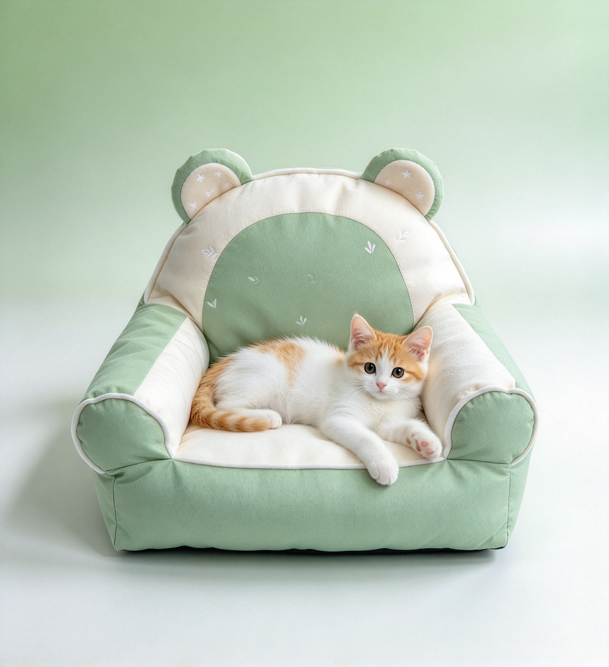 Bear Ear Pet Sofa Bed PDF Sewing Pattern | A3 Printable DIY Couch Bed for Small Dogs and Cats Up to 16.5 lbs