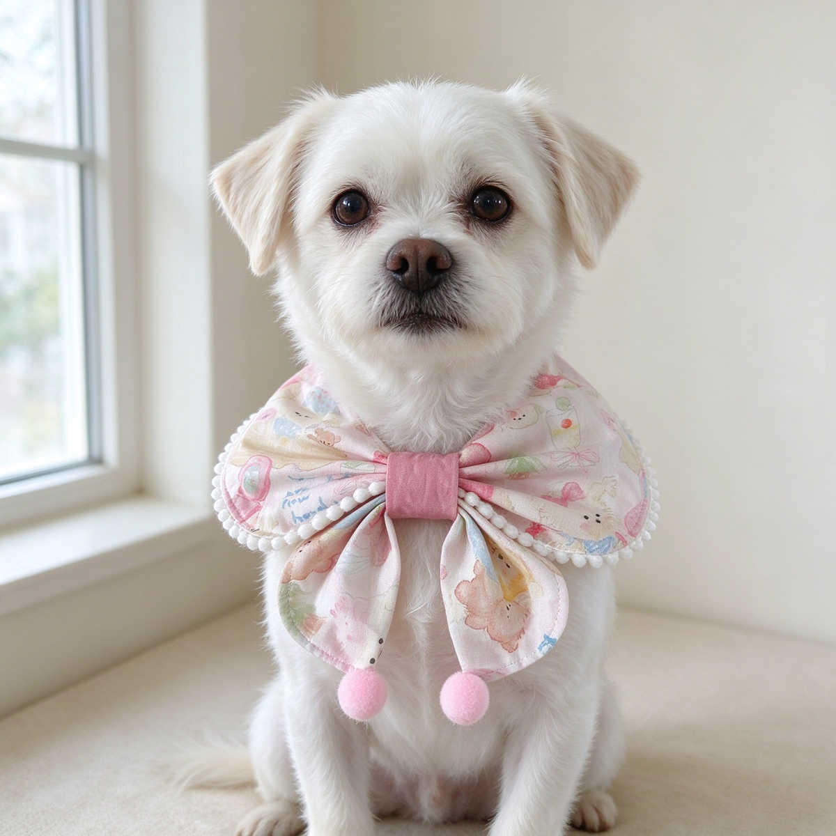 Pet Bow Collar PDF Sewing Pattern with Full Sewing Tutorial, A4 Printable Instant Download, 13 Sizes XS-9XL,  DIY Dog Neck Bandana Template