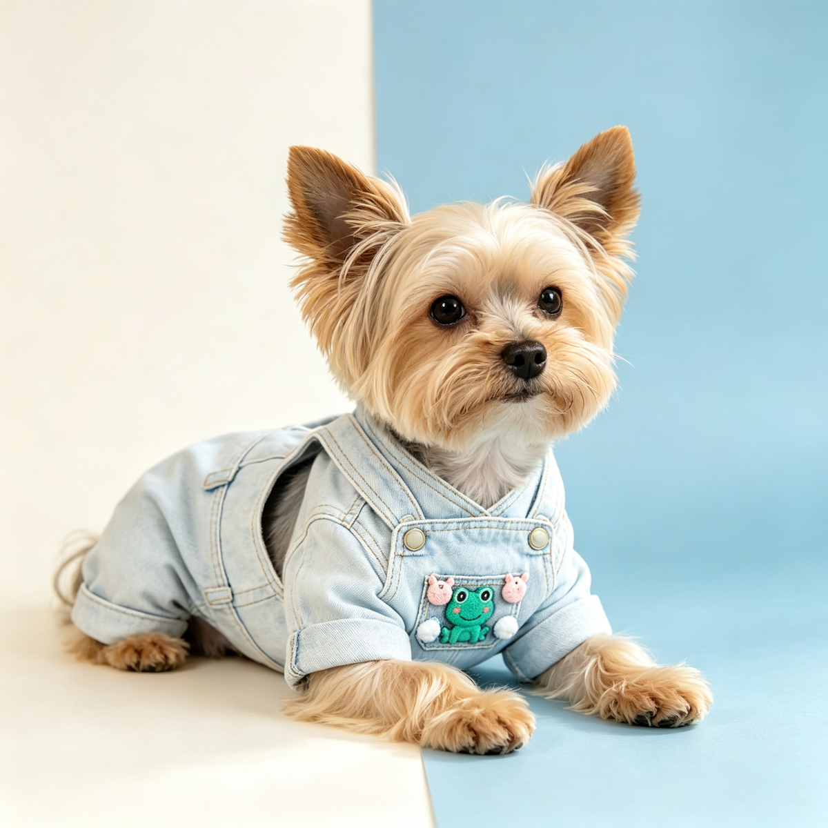 Pet Denim Overalls Sewing Pattern with Video Tutorial | A3 Printable PDF | 7 Sizes S-4XL | Dog Cat Cross-Back Jumpsuit