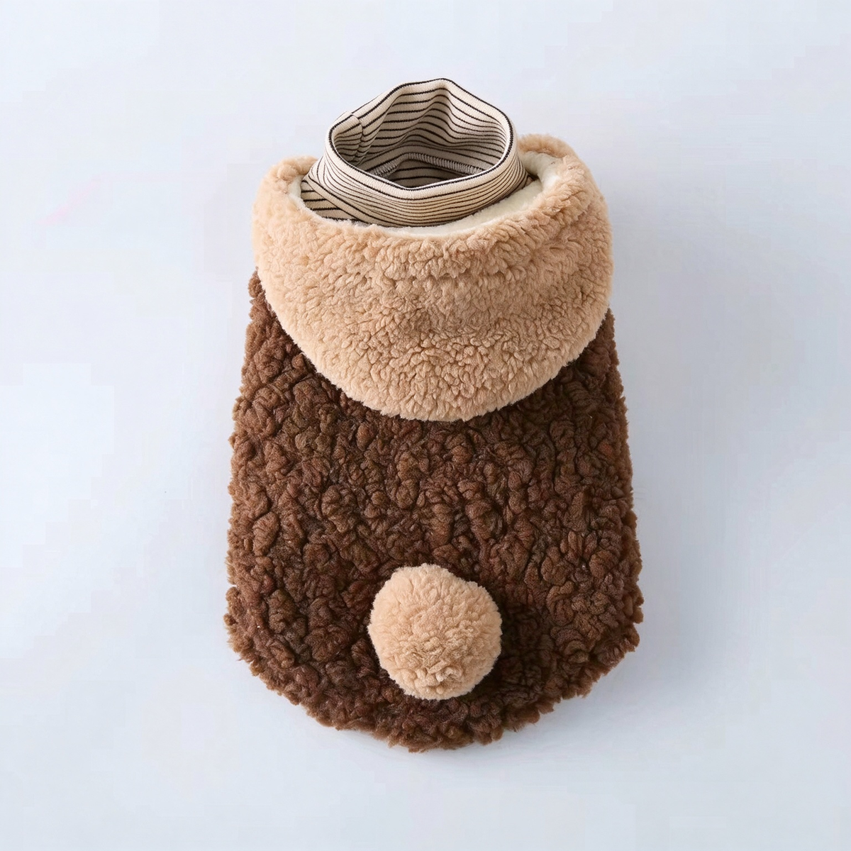 Thick Fleece Lined Pet Winter Vest, Warm Windproof Hooded Coat for Small Medium Dogs & Cats, Cold Weather Pet Outfit Sizes XS-XXL
