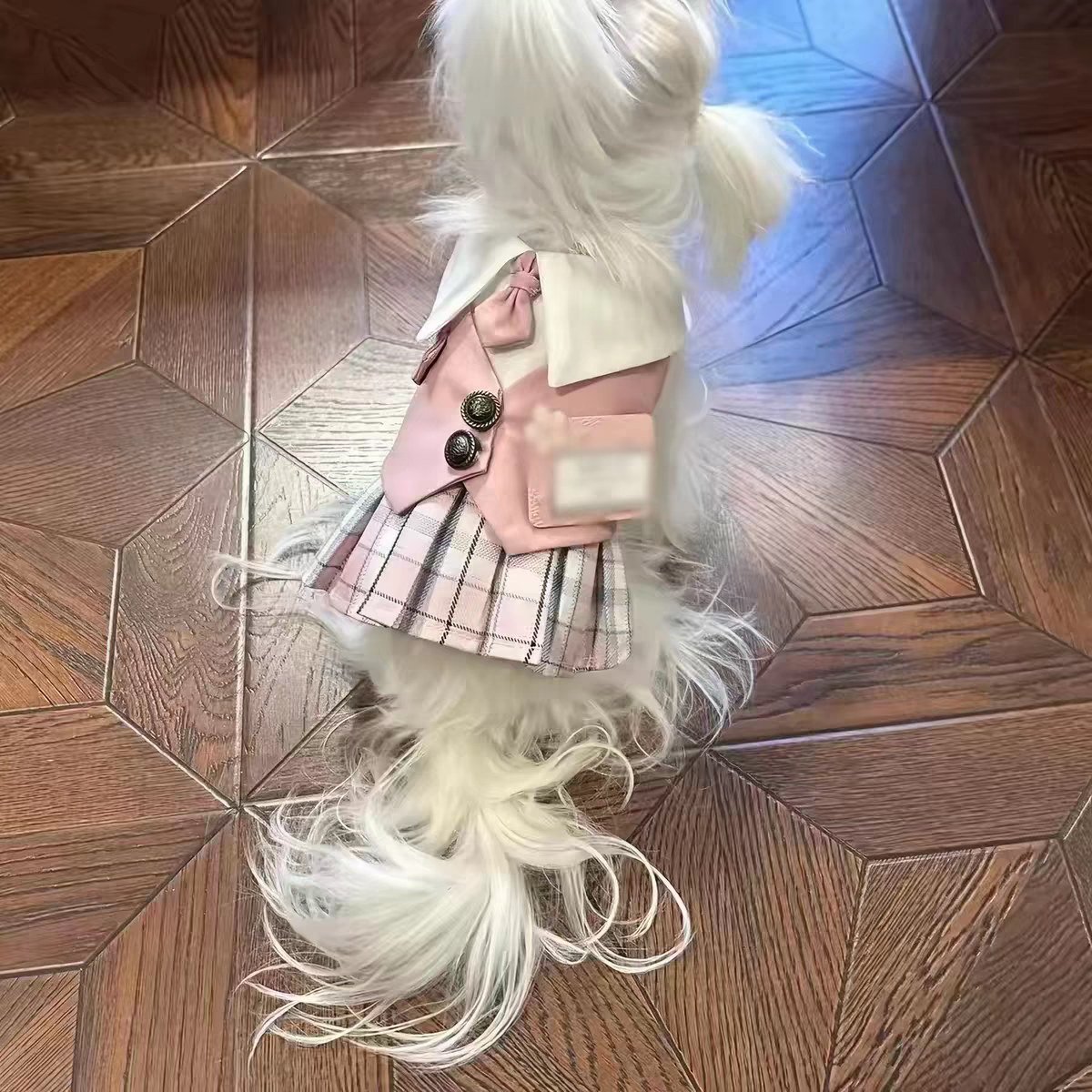 Pet Japanese Preppy School Pleated Dress Sewing Pattern | 13 Sizes XS-9XL, A4 Printable PDF + PLT File, Step-by-Step Sewing Tutorial