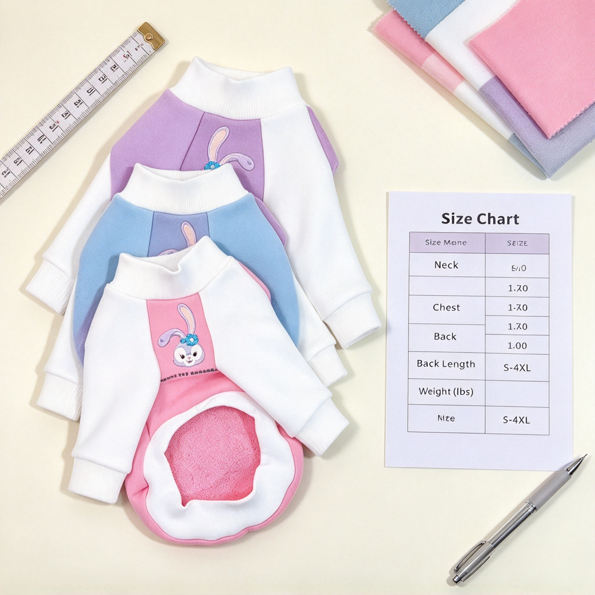 Pet Raglan Sweatshirt Sewing Pattern with Step-by-Step Tutorial | A3 Printable PDF | Sizes S-4XL | Dog Cat Casual Shirt