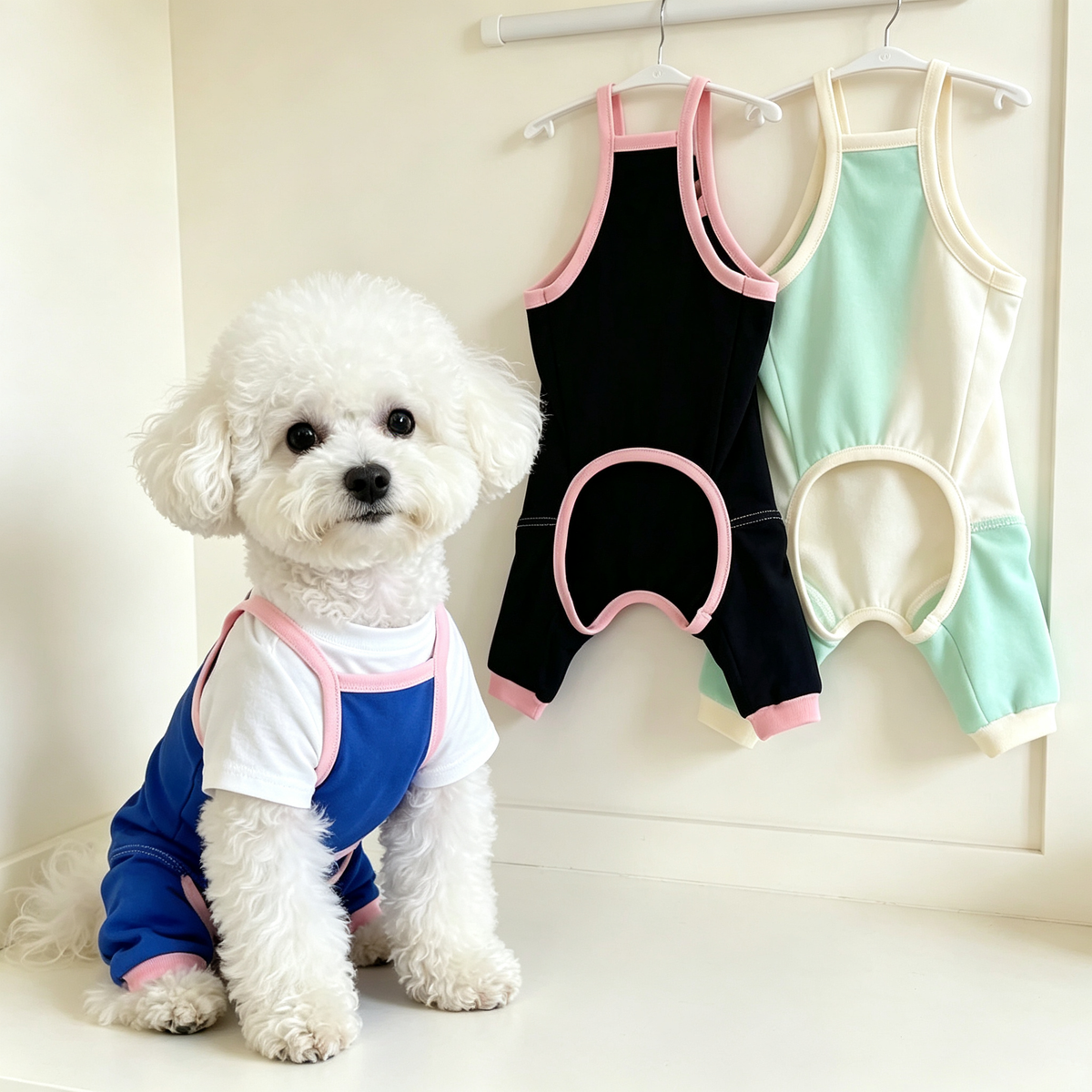Pet Sling Jumpsuit Sewing Pattern with Video Tutorial | A3 Printable PDF | 7 Sizes S-4XL | Dog Cat Overall Romper Onesie