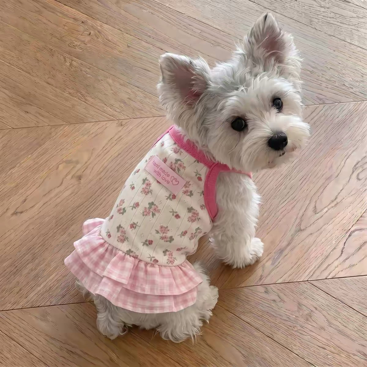 Pet Halter Dress Sewing Pattern with Step-by-Step Tutorial | A3 Printable PDF | Sizes S-4XL | Dog Cat Summer Ruffle Dress | Instant Download