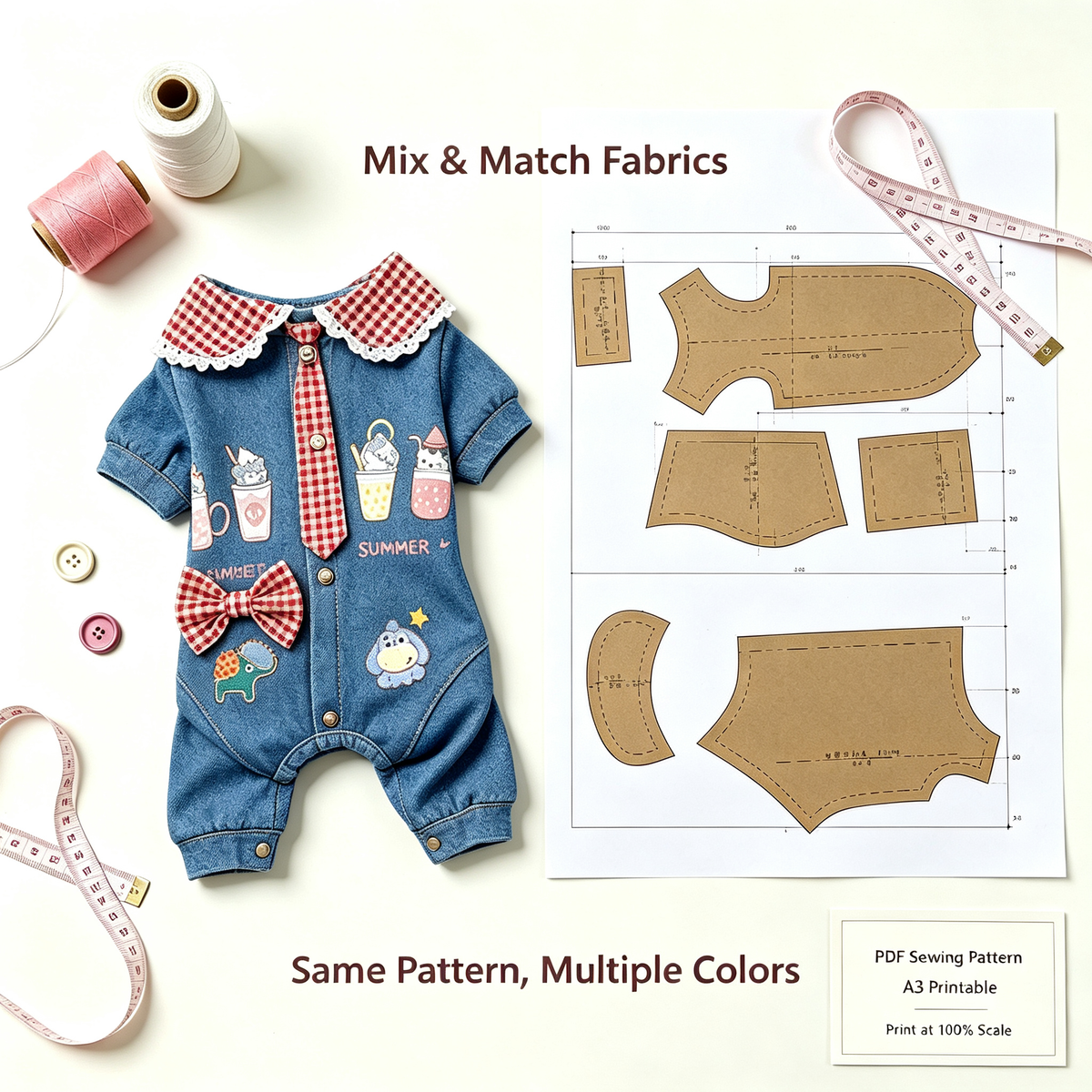 47 Pet Clothes Sewing Patterns Bundle | A3 Printable PDF | Dog & Cat Apparel Collection with Step-by-Step Video Tutorials | Lifetime Free Updates | Instant Digital Download