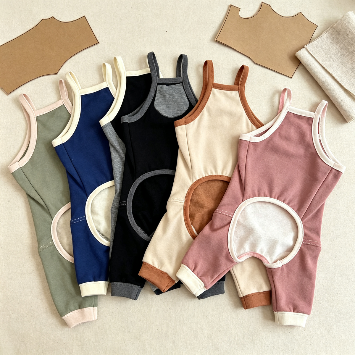 Pet Sling Jumpsuit Sewing Pattern with Video Tutorial | A3 Printable PDF | 7 Sizes S-4XL | Dog Cat Overall Romper Onesie