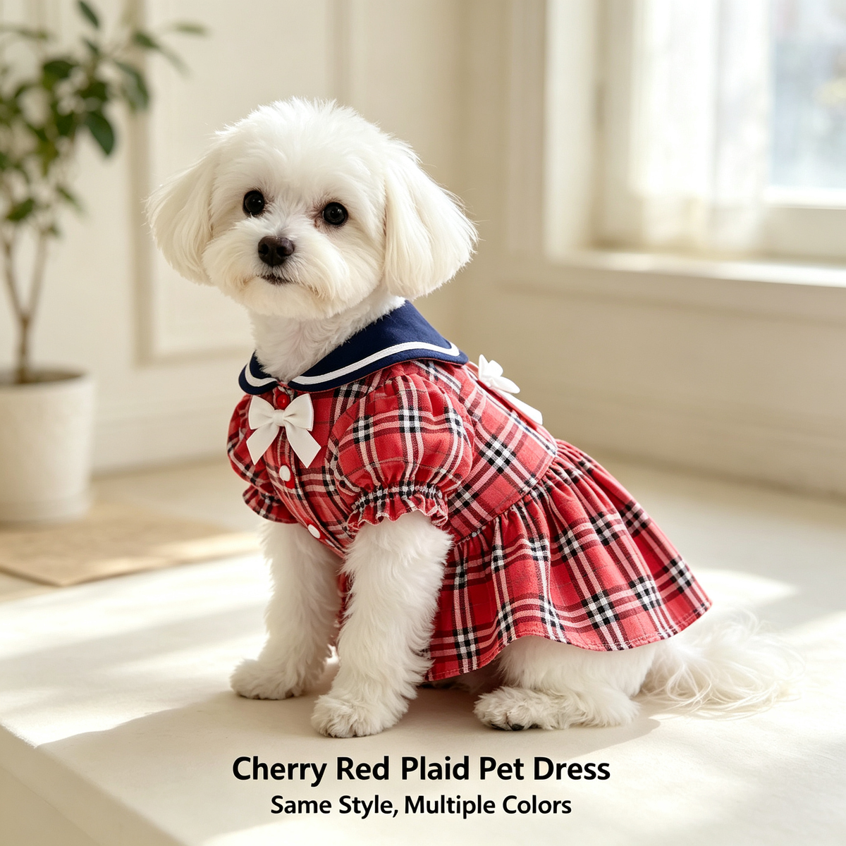 Pet Dress Sewing Pattern with Video Tutorial | A3 Printable | 7 Sizes (S-4XL) | Dog Cat Princess Dress Digital PDF