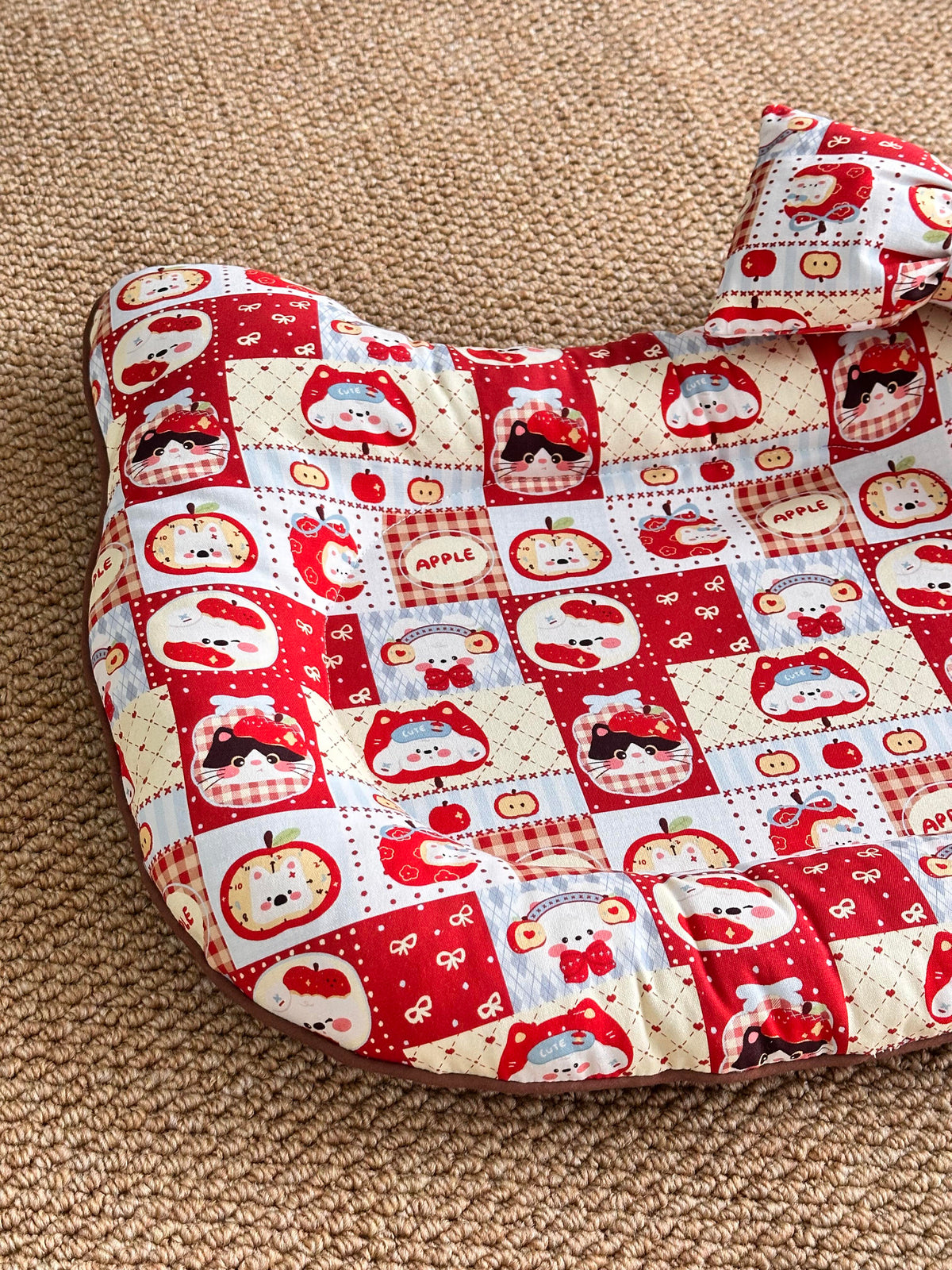 Cat & Dog Pet Bed Sewing Pattern PDF | A3 Printable Pattern for Pets Up to 16.5 lbs, Cute Bow Pet Nest DIY Sewing Template