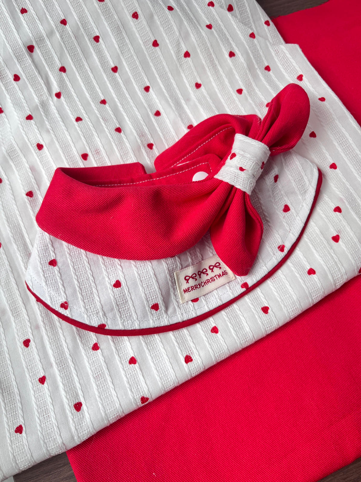 Collar Dog Bandana Sewing Pattern PDF | Tie-Knot Lace Pet Bib | Sizes S–L | Printable Cat Dog Template
