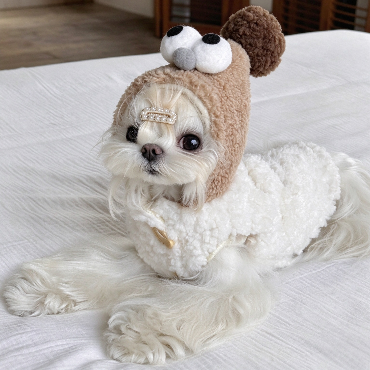 Thick Fleece Lined Pet Winter Vest, Warm Windproof Hooded Coat for Small Medium Dogs & Cats, Cold Weather Pet Outfit Sizes XS-XXL