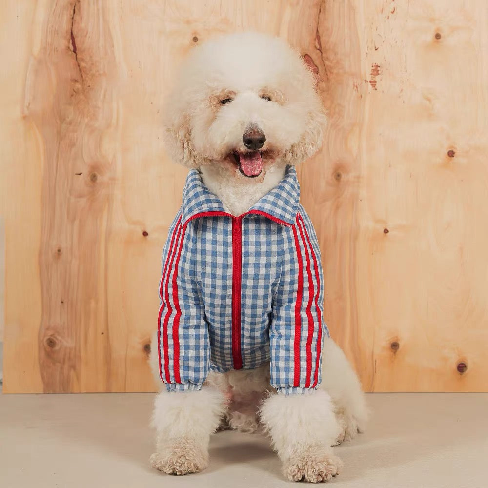 Pet Zip Jacket & Matching Bib PDF Sewing Pattern for Dogs & Cats | 7 Sizes S-4XL, Inch & Pound Size Chart, A3 Printable, Step-by-Step Sewing Tutorial, Fleece Pet Coat Template
