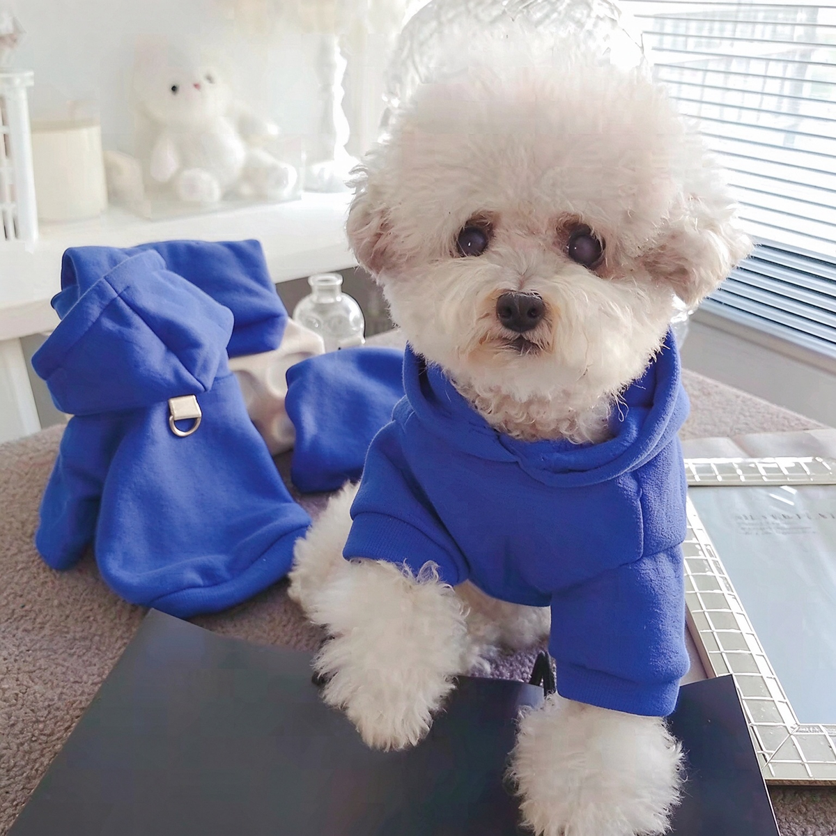 Pet Hoodie & Matching Bib PDF Sewing Pattern | S-4XL Inch Sizes, A3 Printable with Step-by-Step Sewing Tutorial