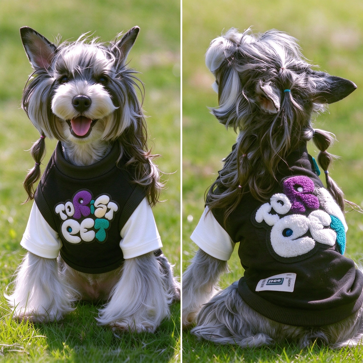 PDF Dog Fake Two-Piece Outfit Sewing Pattern S-4XL | A3 Printable With Sewing Instructions