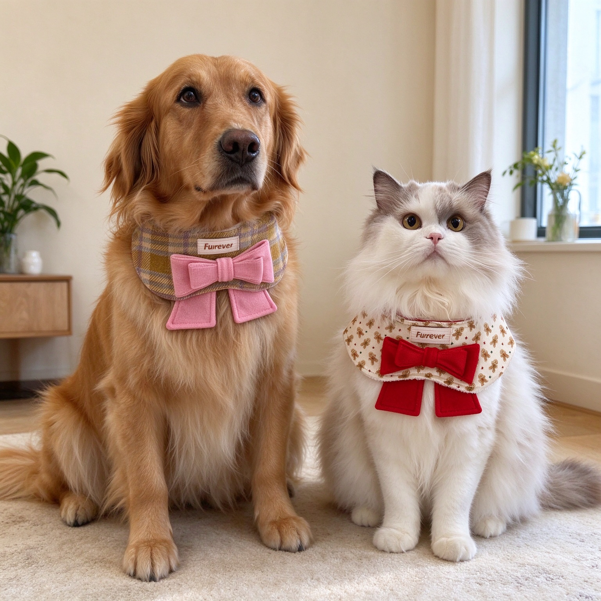 Pet Bow Tie Cape Bib Sewing Pattern PDF with Sewing Tutorial | Dog & Cat Bandana Collar Sewing Template, XS to 5XL Multi Sizes, Instant Download Printable Sewing Pattern
