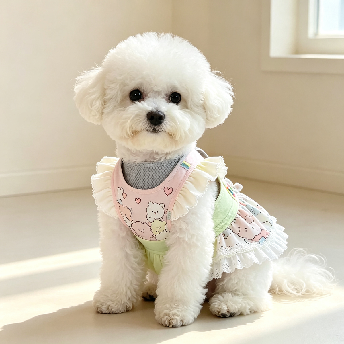 Pet Princess Bow Harness Dress Sewing Pattern + Video Tutorial | S-4XL | A3 Printable PDF for Dogs & Cats