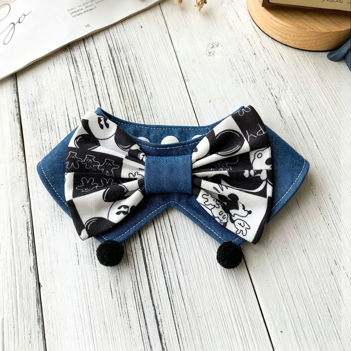 Pet Bow Tie Collar Sewing Pattern PDF | XS-XL Sizes, DIY Dog & Cat Bandana Bib Sewing Template, Instant Download**