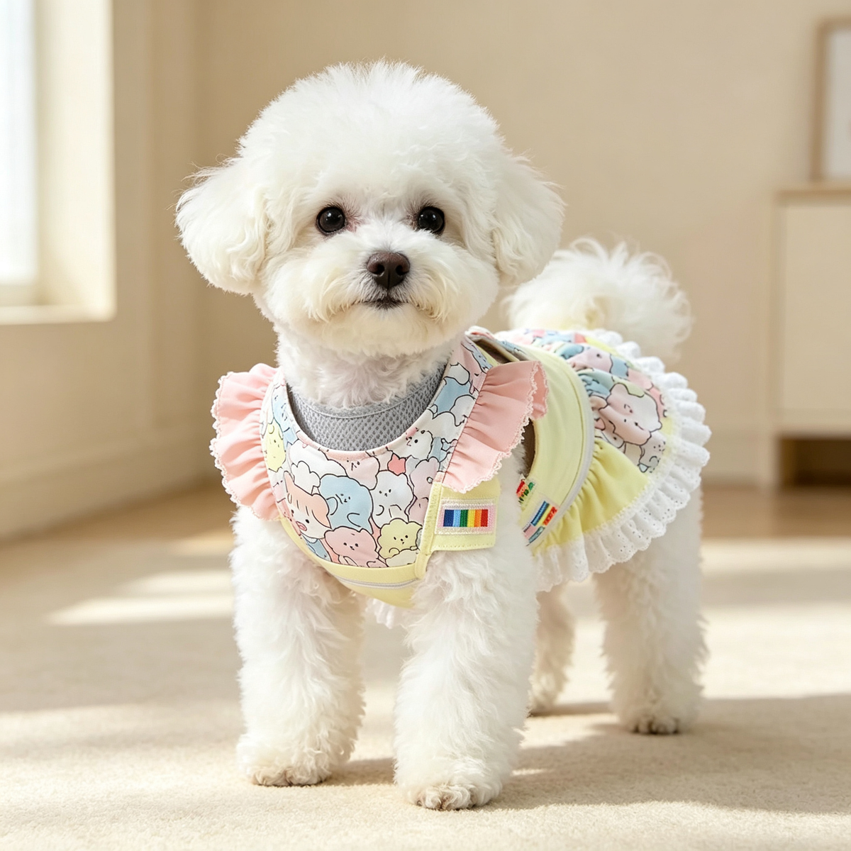 Pet Princess Bow Harness Dress Sewing Pattern + Video Tutorial | S-4XL | A3 Printable PDF for Dogs & Cats