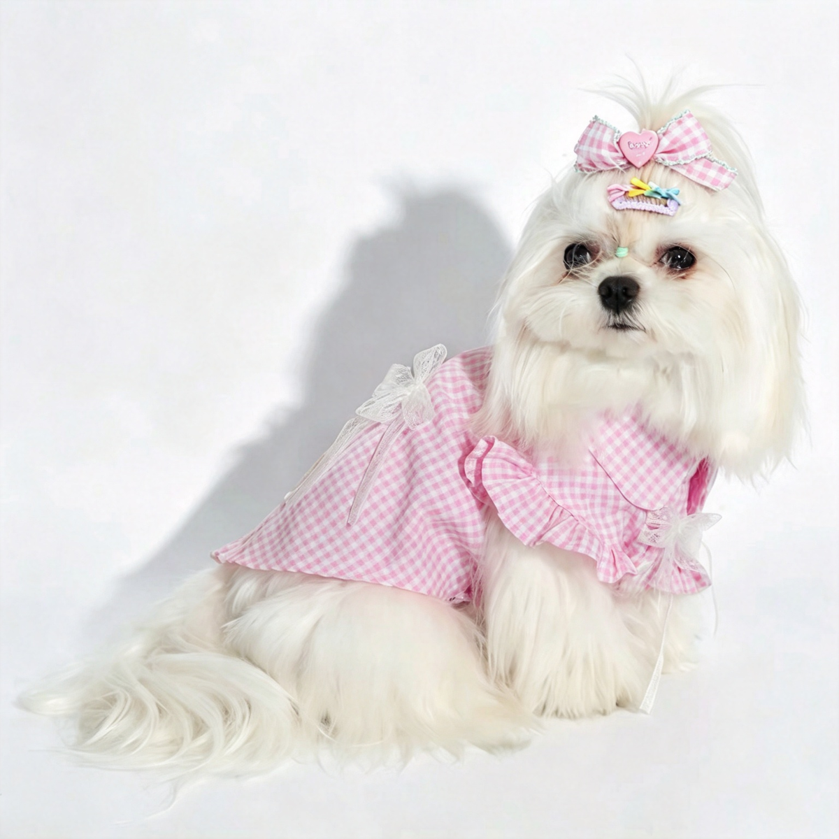 Pet Ruffle Collar Shirt PDF Sewing Pattern, 7 Sizes S–4XL, Inch & Pound Size Chart, A3 Printable, Step-by-Step Sewing Tutorial, Dog Cat Clothes Sewing Pattern