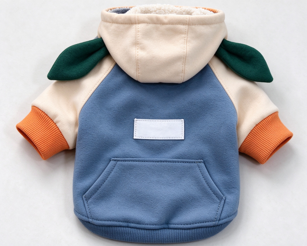 Bunny Ear Pet Hoodie & Matching Bib PDF Sewing Pattern | S-4XL Inch Sizes, A3 Printable with Step-by-Step Sewing Tutorial