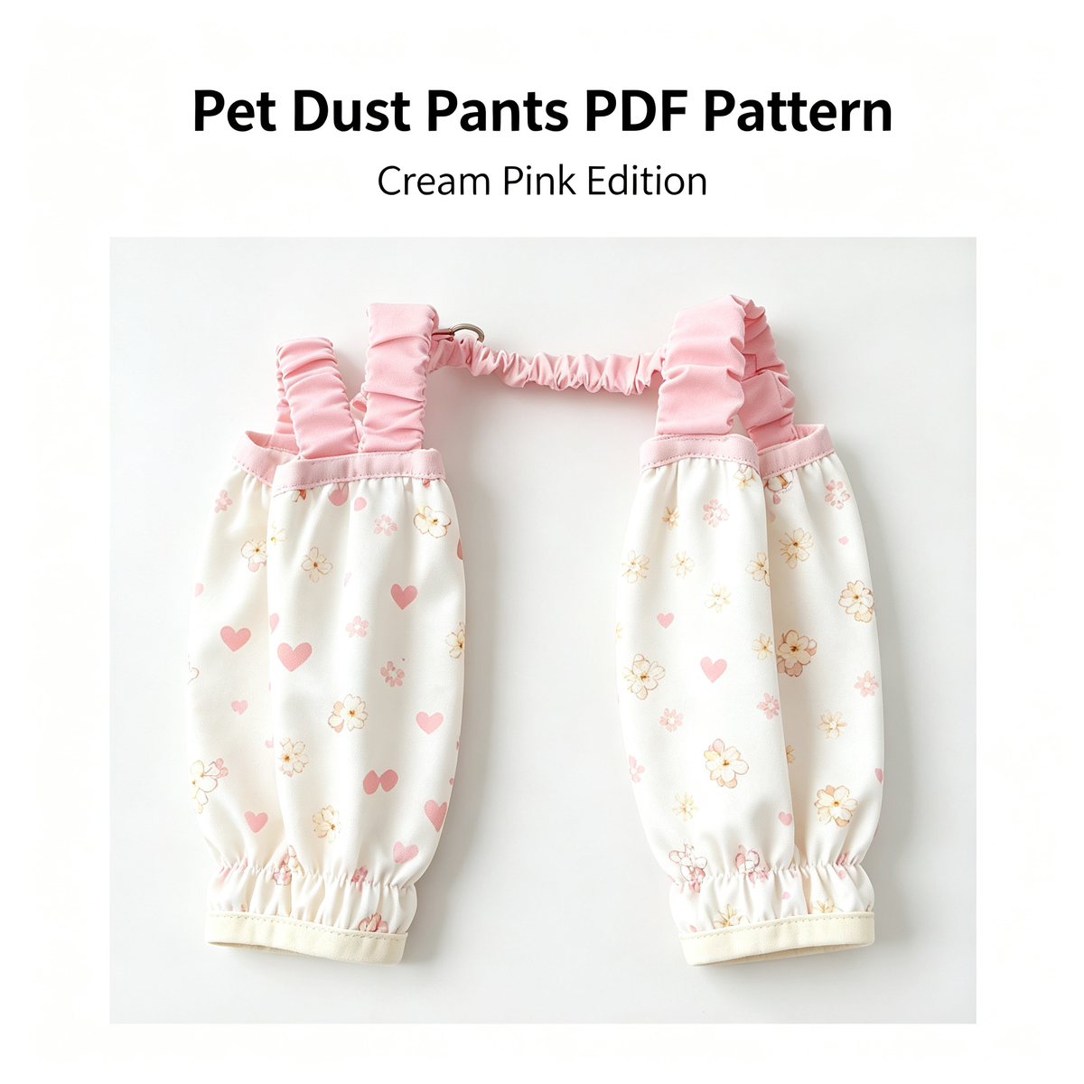 Pet Dust Pants Sewing Pattern with Step-by-Step Tutorial | A3 Printable PDF | Sizes S-4XL | Dog Cat Leg Protector Overalls