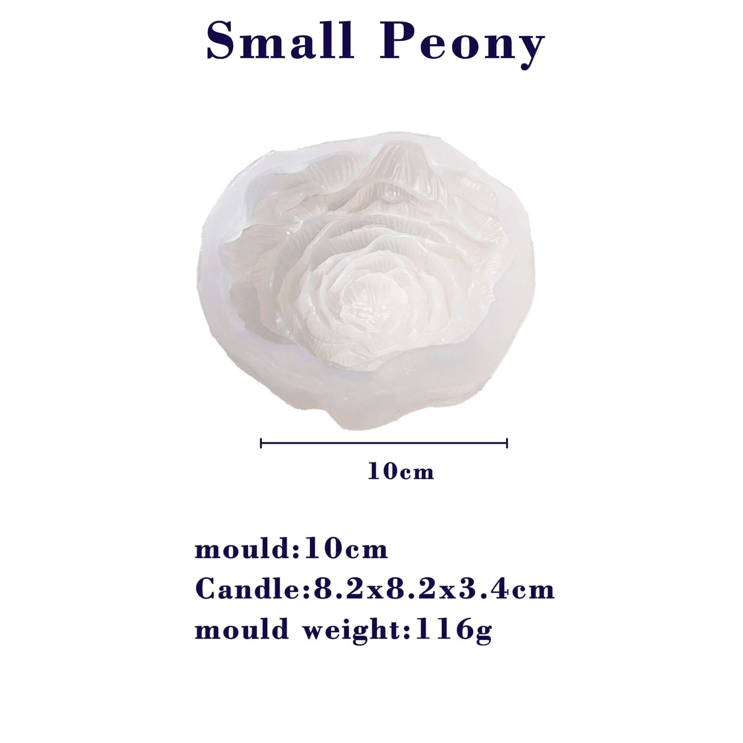 Peony_Flower_MAX_candle_mould_white_Small Peony