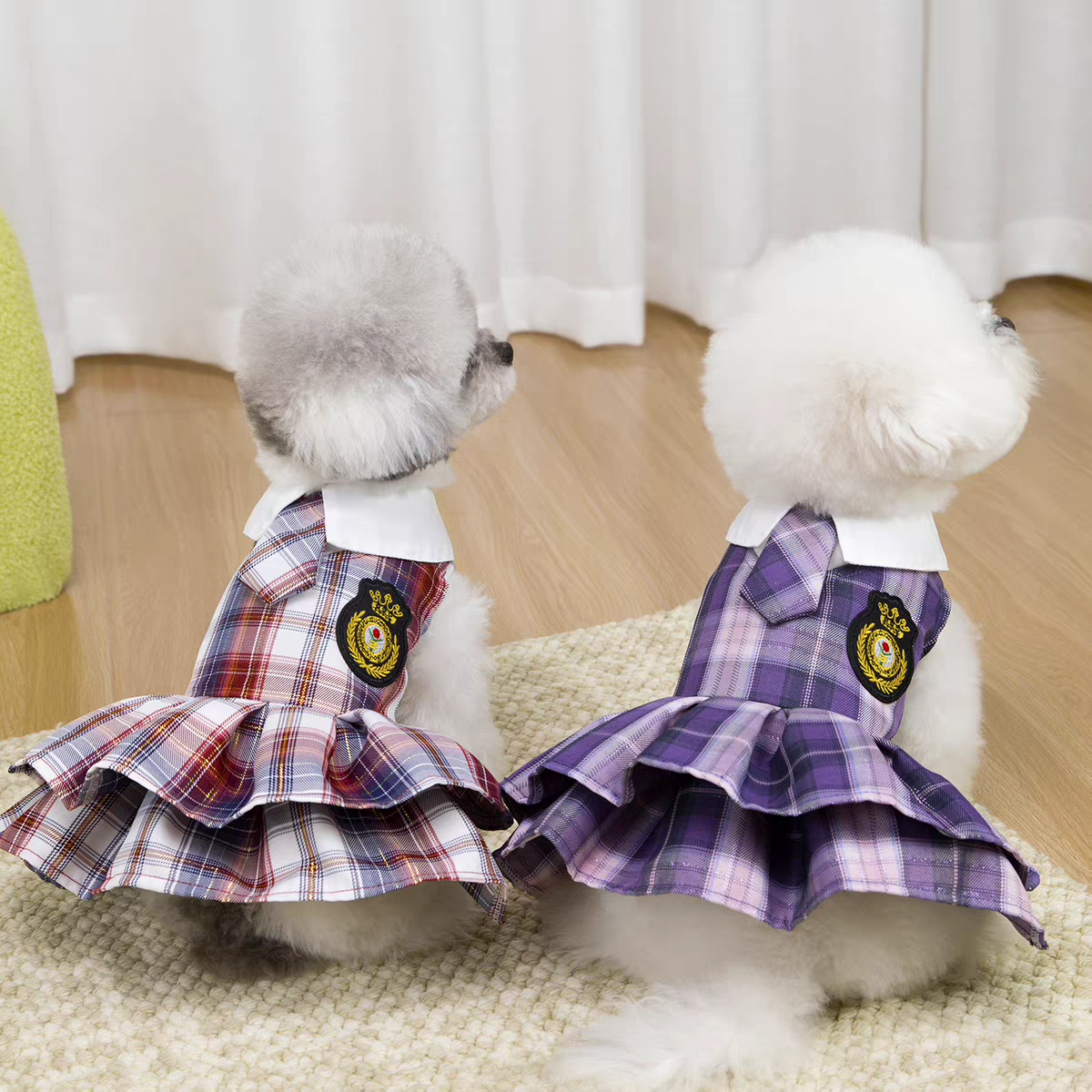 Pet Japanese Preppy School Pleated Dress Sewing Pattern | 13 Sizes XS-9XL, A4 Printable PDF + PLT File, Step-by-Step Sewing Tutorial
