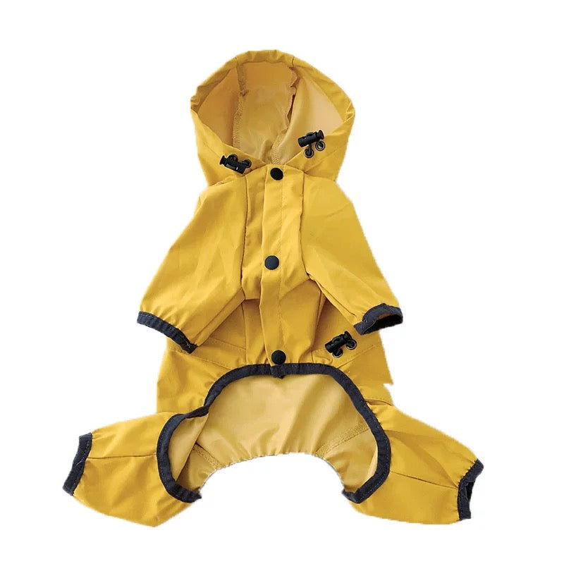 Dog Cat Full-Body Raincoat Onesie Sewing Pattern with Video Tutorial | A3 Printable | 7 Sizes (S-4XL) | Pet Waterproof Jumpsuit Digital PDF