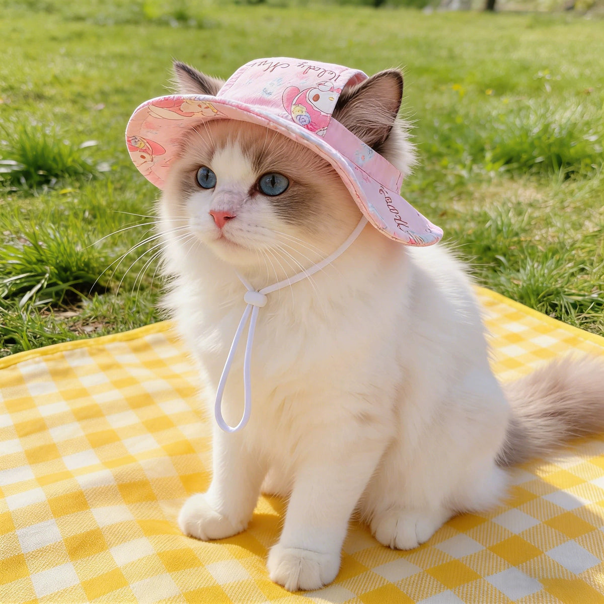 Pet Bucket Hat Sewing Pattern PDF with Sewing Tutorial & Guide — Erect-Ear & Floppy-Ear Styles | 9 Sizes (S–6XL) for Cats & Dogs