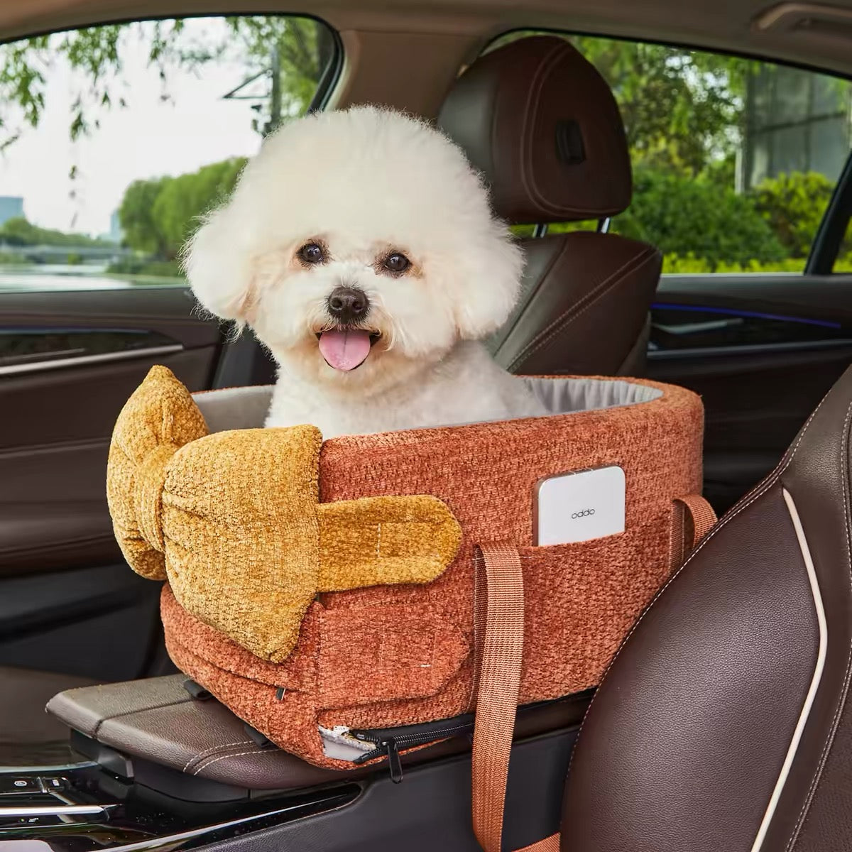 Center Console Pet Car Seat PDF Sewing Pattern | A3 Printable DIY Bow Pet Carrier Nest for Cats & Small Dogs Up to 16.5 lbs