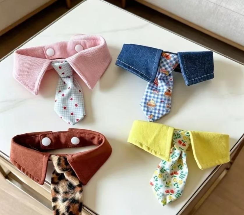 Pet Necktie Collar Bib Sewing Pattern PDF  | Dog & Cat Tie Bandana Sewing Template, S to 9XL 12 Sizes, Instant Download, Printable on A4 Paper