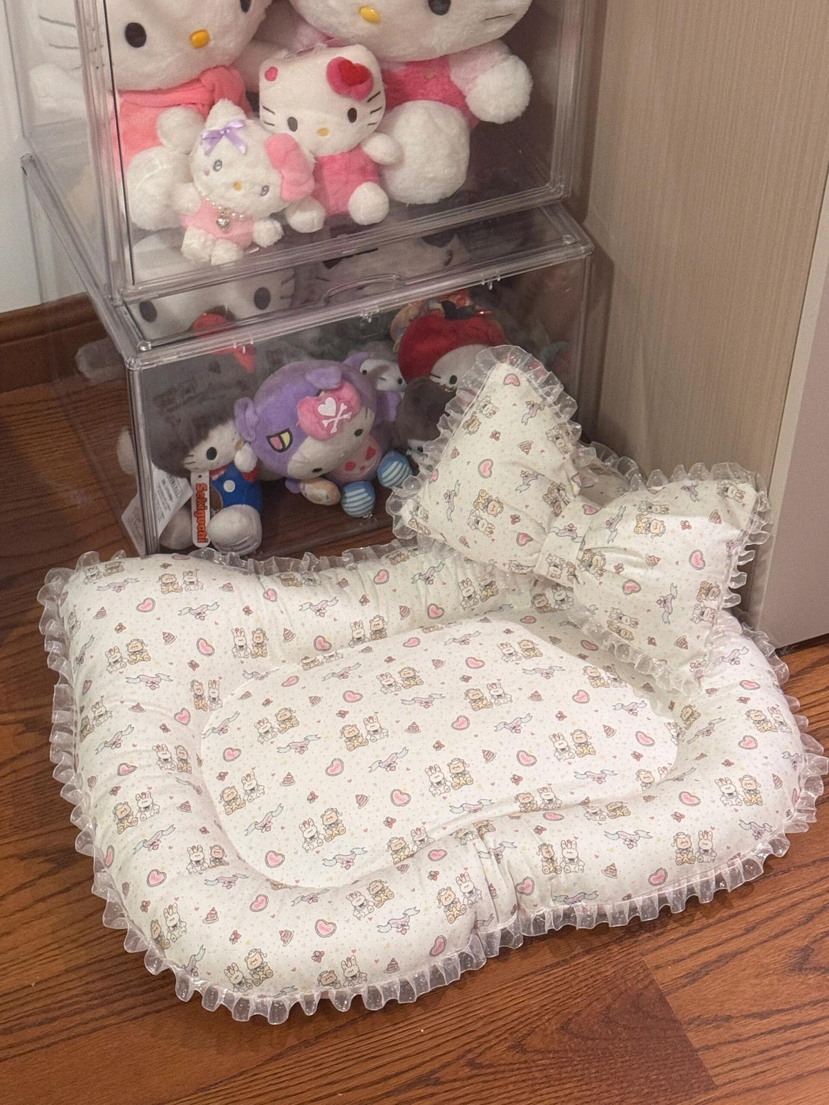 Cat & Dog Pet Bed Sewing Pattern PDF | A3 Printable Pattern for Pets Up to 16.5 lbs, Cute Bow Pet Nest DIY Sewing Template