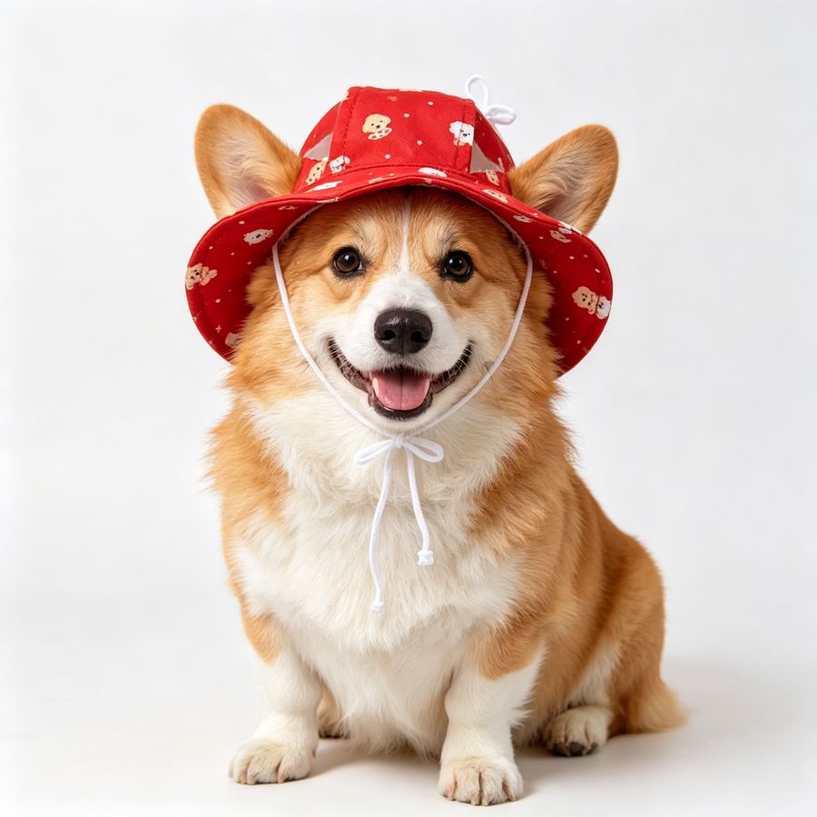 Pet Bucket Hat Sewing Pattern PDF with Sewing Tutorial & Guide — Erect-Ear & Floppy-Ear Styles | 9 Sizes (S–6XL) for Cats & Dogs