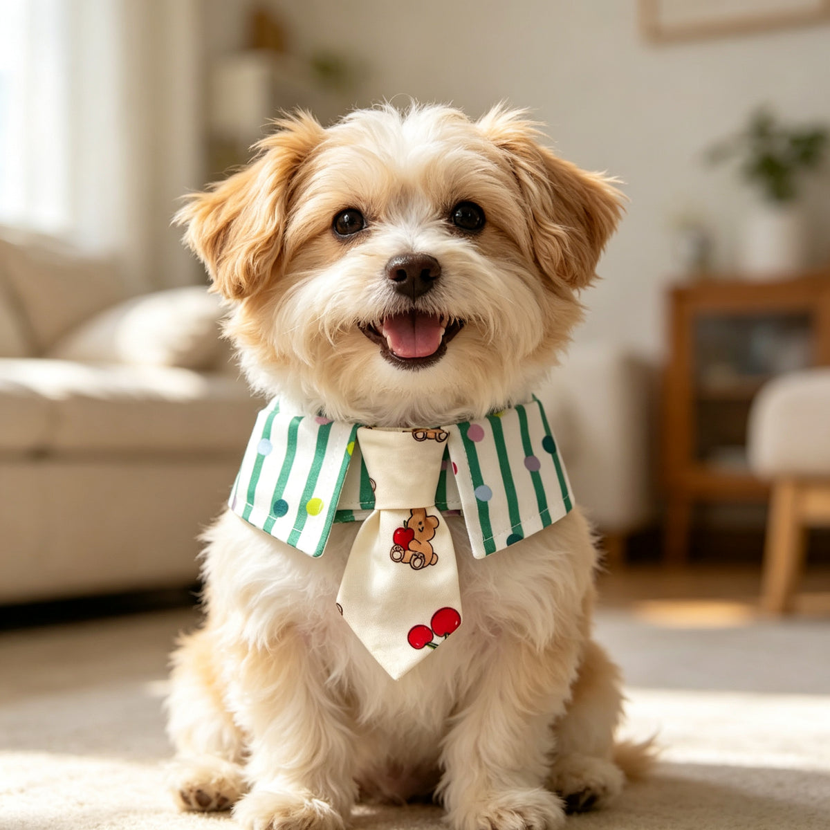 Shirt Collar Necktie Dog Bandana Sewing Pattern PDF | Collar Band Pet Accessory | Sizes S–2XL